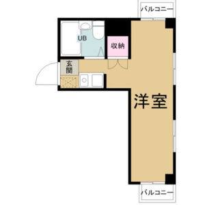 ワンルーム 間取り図