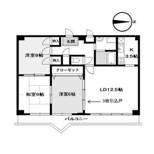 3LDK 間取り図