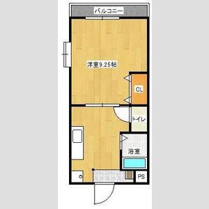 1DK 間取り図