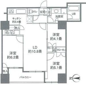 3LDK 間取り図