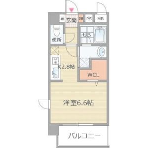 ワンルーム 間取り図
