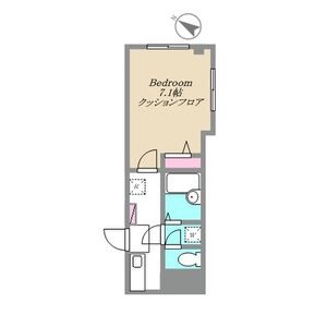 1K 間取り図