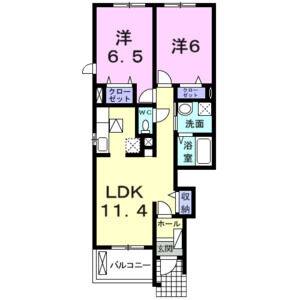 2LDK 間取り図