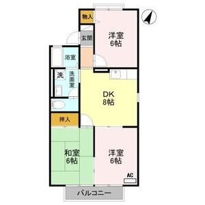 3DK 間取り図