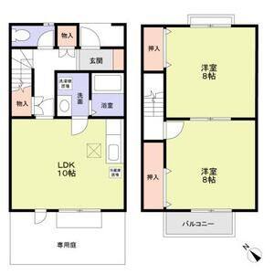 2LDK 間取り図