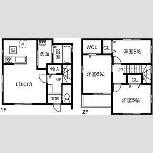 3LDK 間取り図