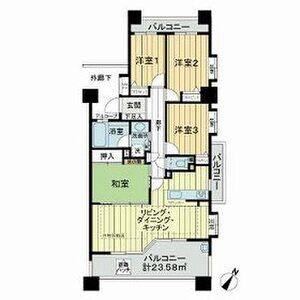 4LDK 間取り図