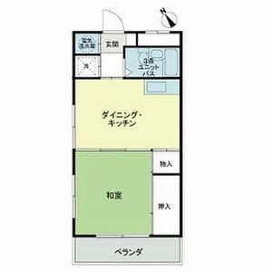 1DK 間取り図