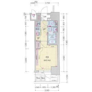 1K 間取り図