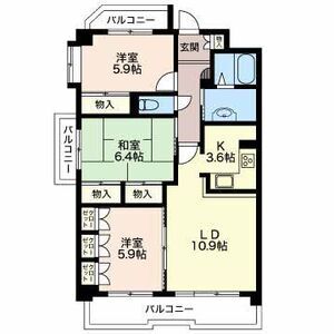 3LDK 間取り図