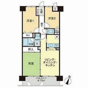 3LDK 間取り図