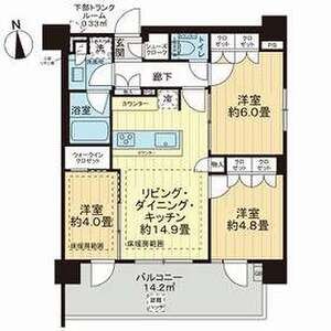 3LDK 間取り図