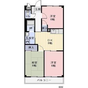 3DK 間取り図