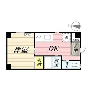 1K 間取り図