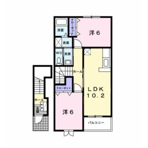2LDK 間取り図