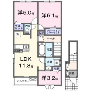 3LDK 間取り図