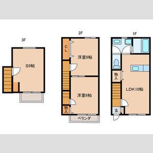 2LDK 間取り図