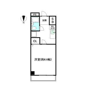1K 間取り図