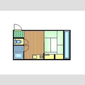 1DK 間取り図