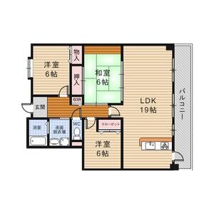 3LDK 間取り図