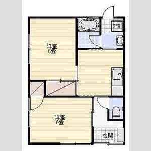 2DK 間取り図