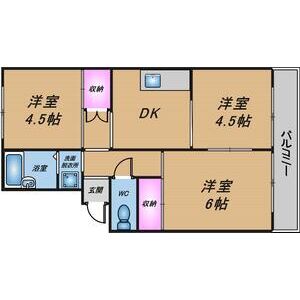 3DK 間取り図
