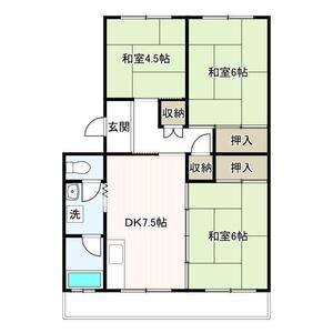 3DK 間取り図