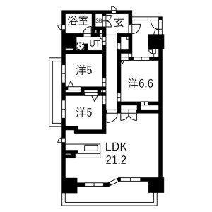 3LDK 間取り図