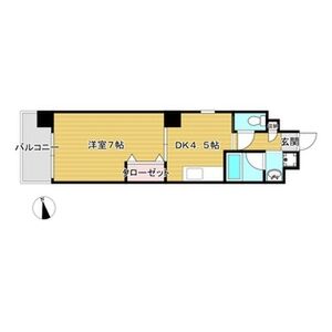 1DK 間取り図