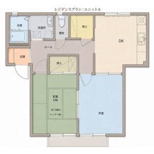 2DK 間取り図