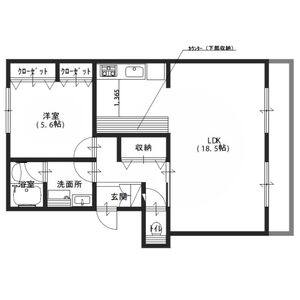 3DK 間取り図