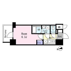 1K 間取り図