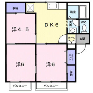 3DK 間取り図