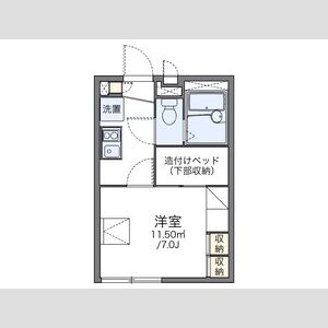 1K 間取り図