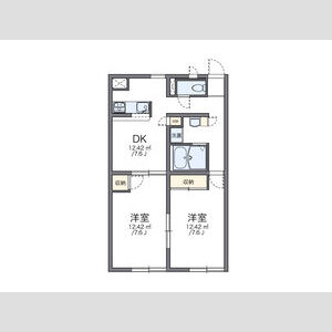 2DK 間取り図