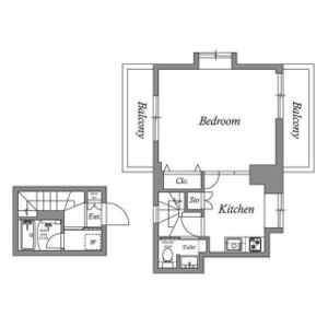 ワンルーム 間取り図