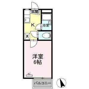 1K 間取り図