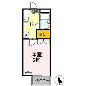 1K 間取り図