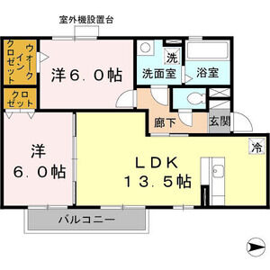 2LDK 間取り図