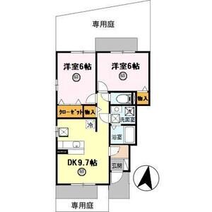 2DK 間取り図