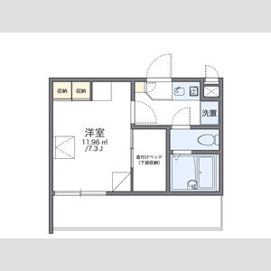 1K 間取り図