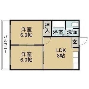 2LDK 間取り図