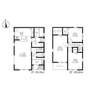 3LDK 間取り図