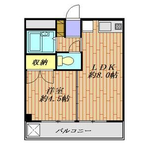 1K 間取り図