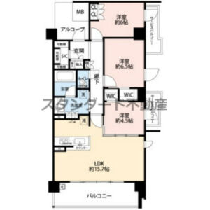 3LDK 間取り図