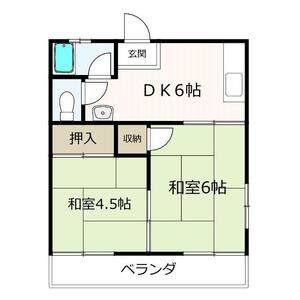 2DK 間取り図