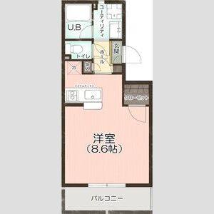 ワンルーム 間取り図
