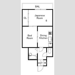 2DK 間取り図