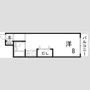 ワンルーム 間取り図