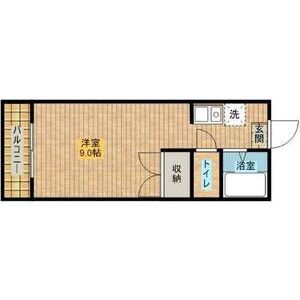 ワンルーム 間取り図